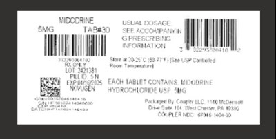 Label (Midodrine 5mg)